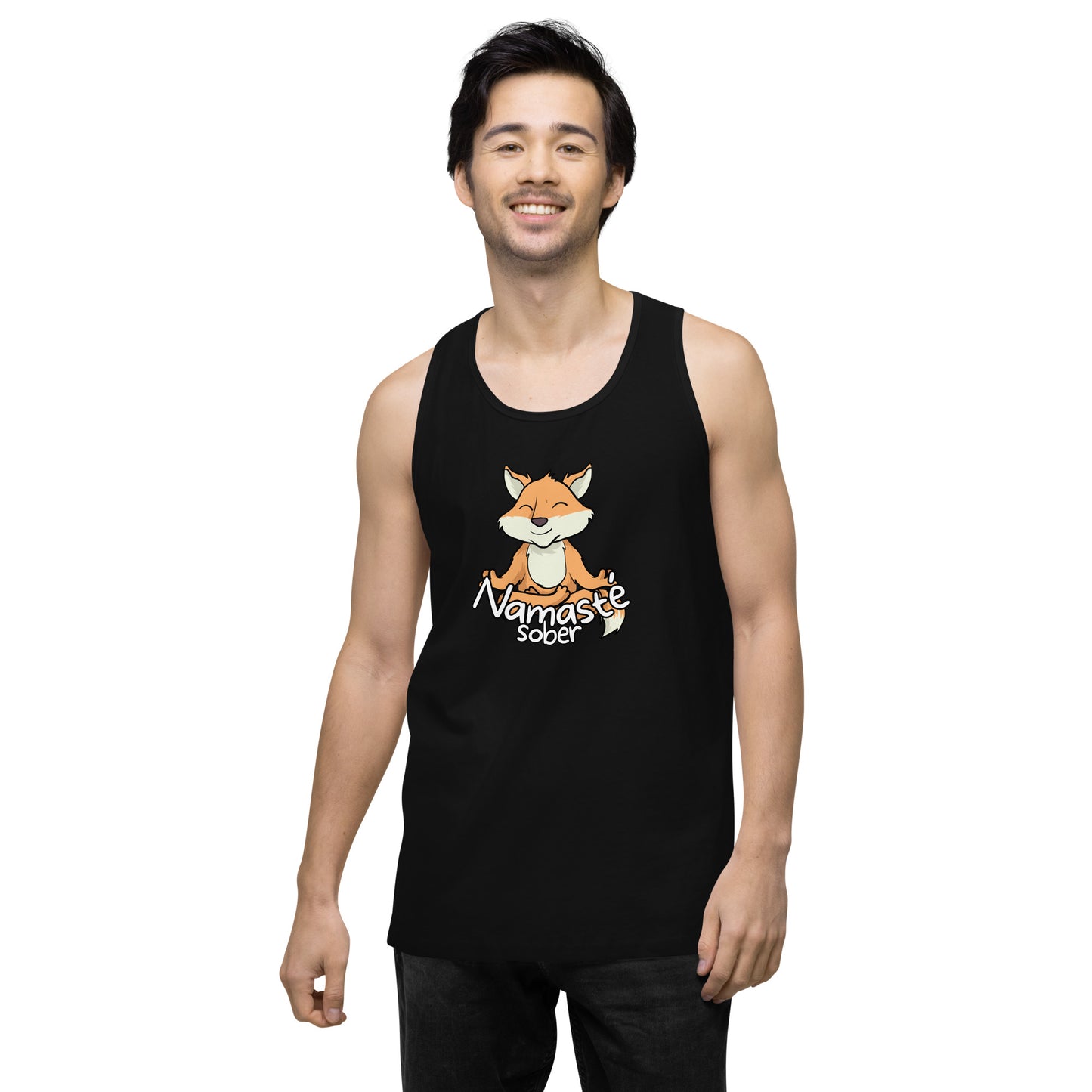 Namaste Sober Fox - Unisex premium tank top