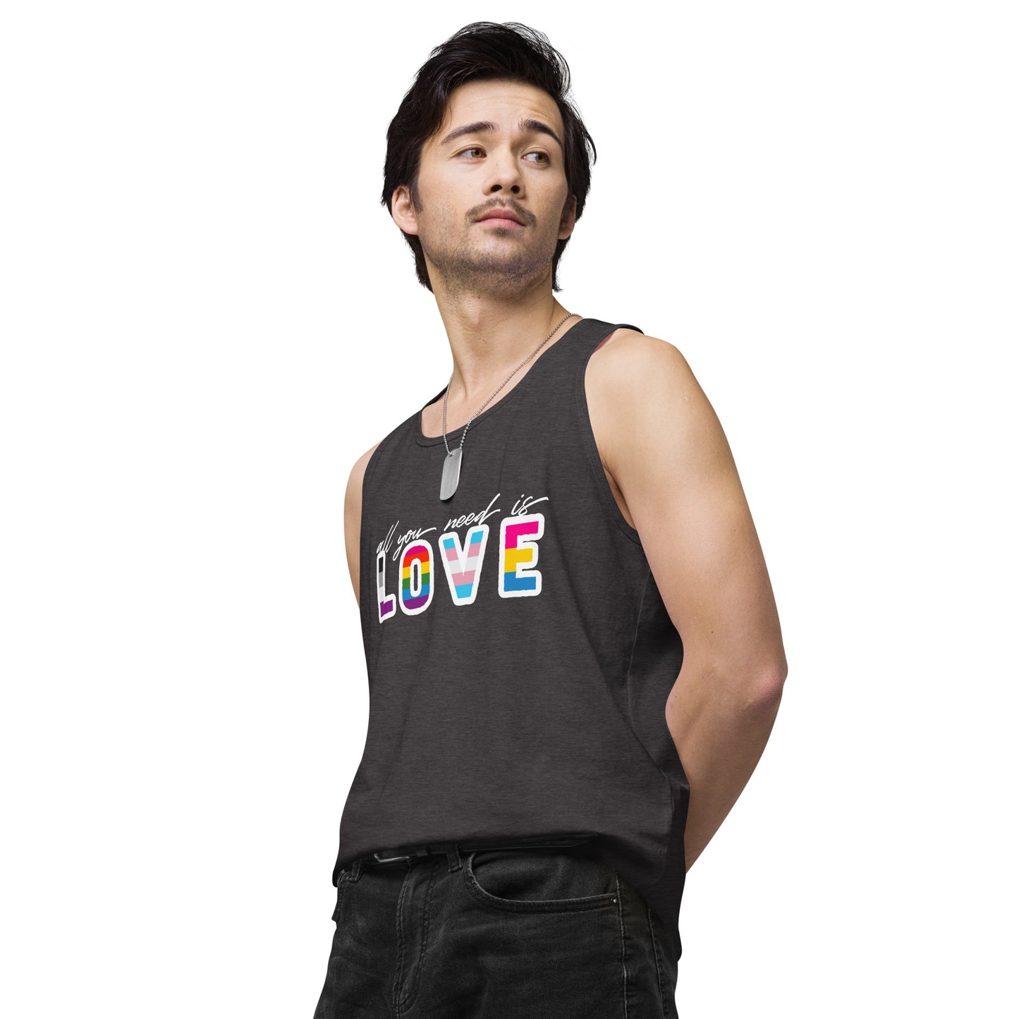 Love Is All You Need - premium tank top