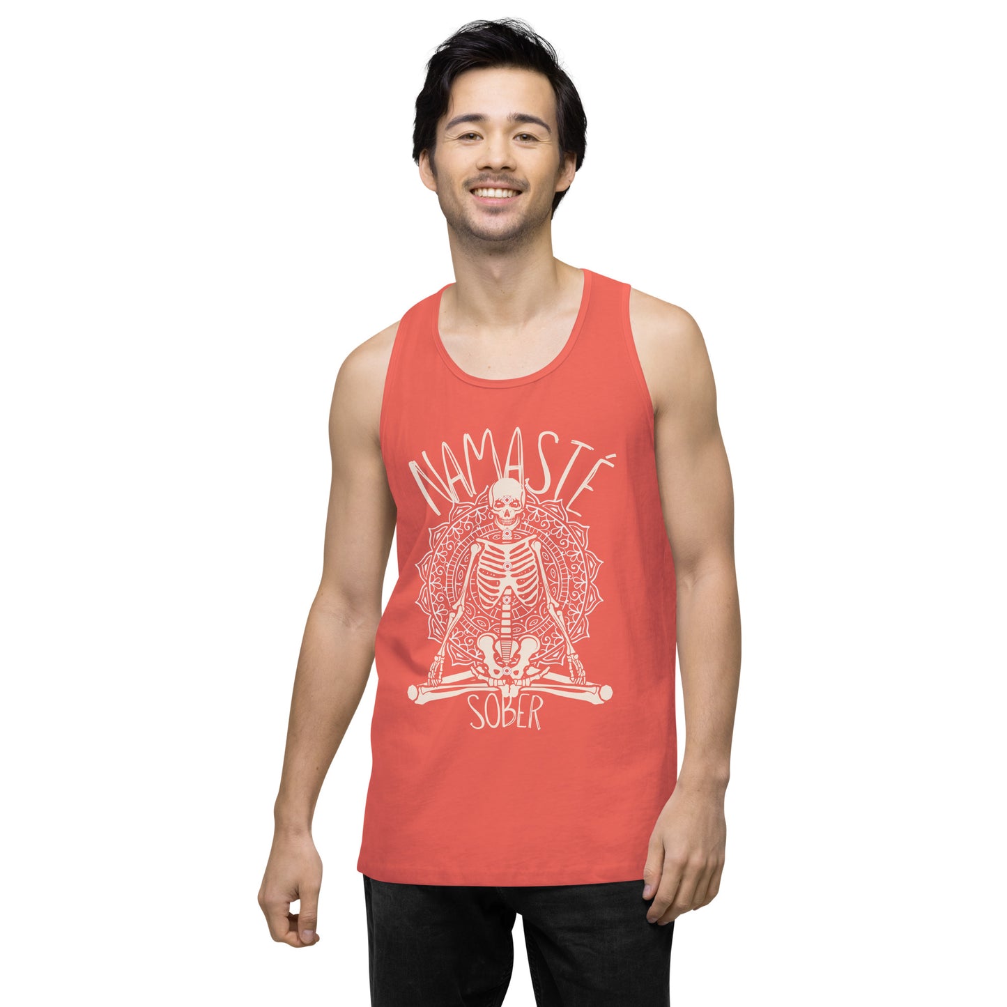 Namaste Sober Skeleton - Unisex premium tank top