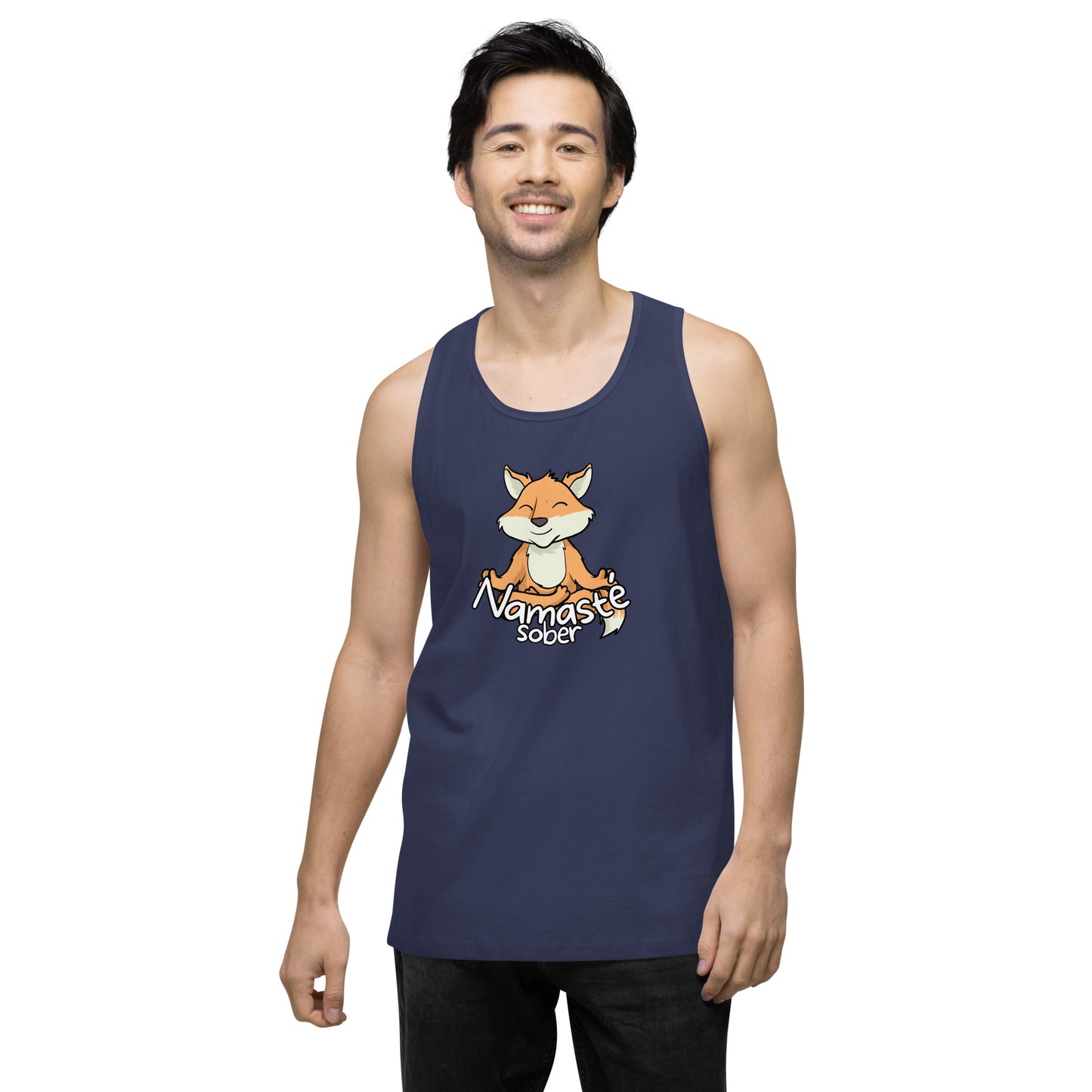 Namaste Sober Fox - Unisex premium tank top