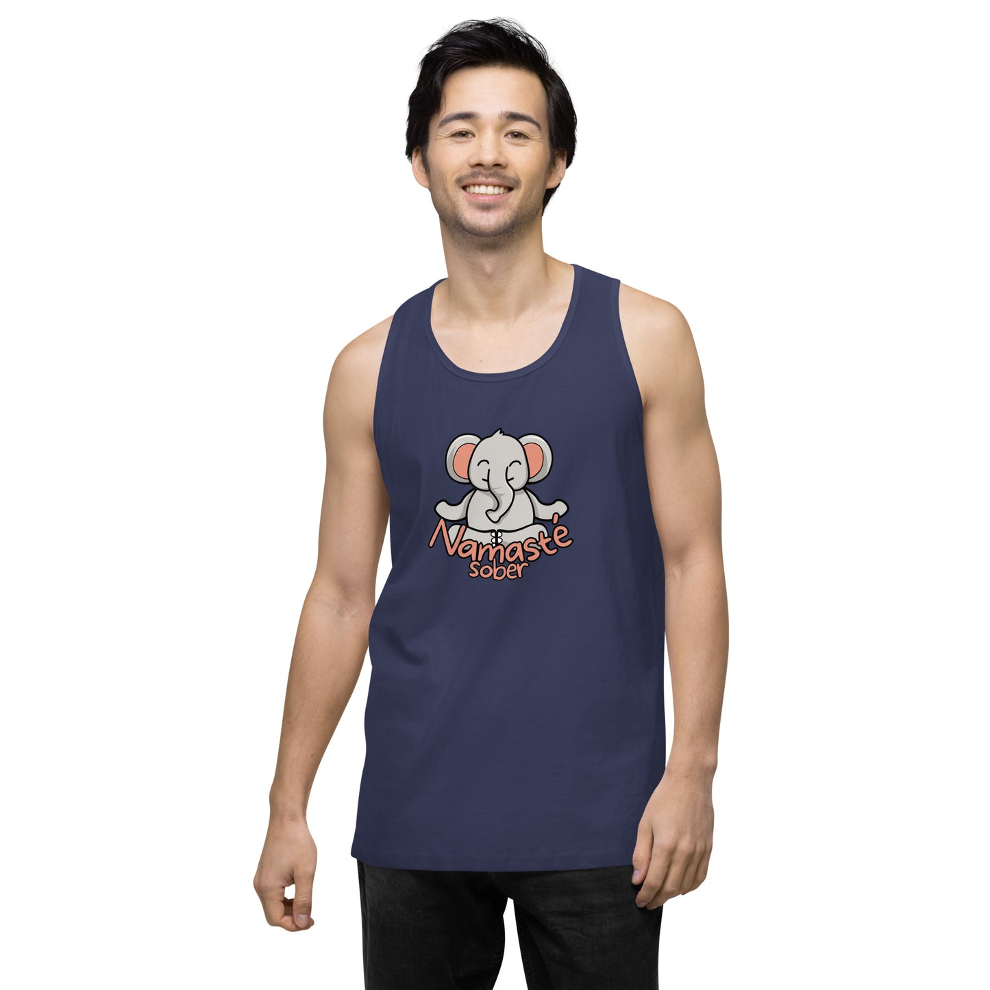 Namaste Sober Elephant - Unisex premium tank top