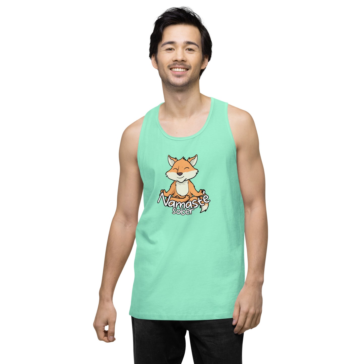 Namaste Sober Fox - Unisex premium tank top