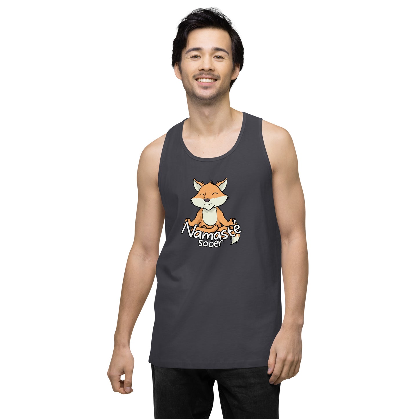 Namaste Sober Fox - Unisex premium tank top