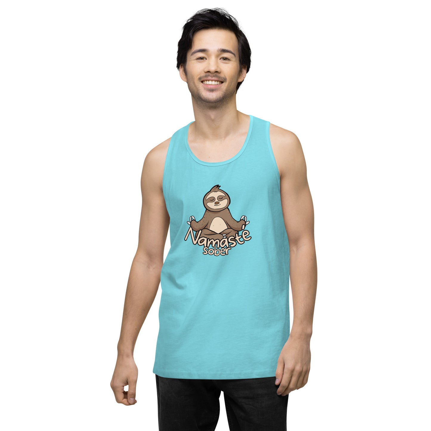 Namaste Sober Sloth - Unisex premium tank top