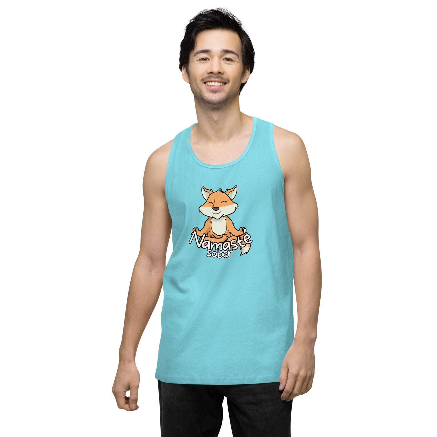 Namaste Sober Fox - Unisex premium tank top