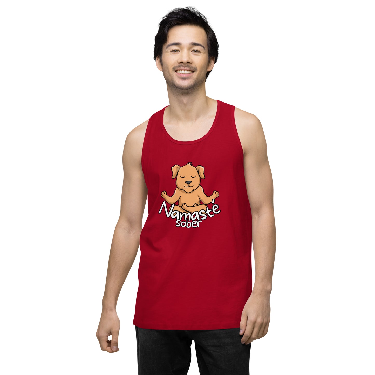 Namaste Sober Dog - Unisex premium tank top