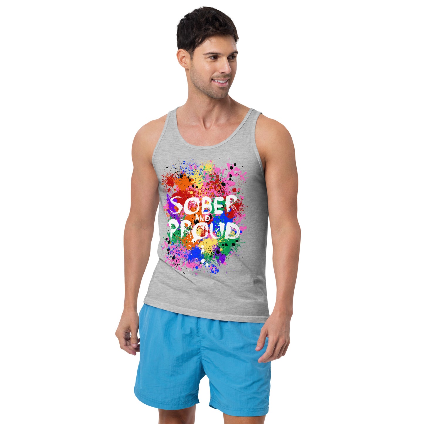 Sober and Proud - Premium Tank Top