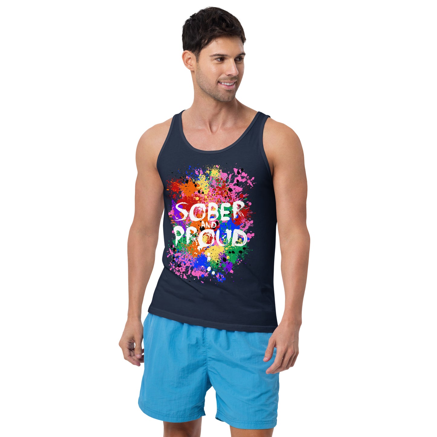 Sober and Proud - Premium Tank Top