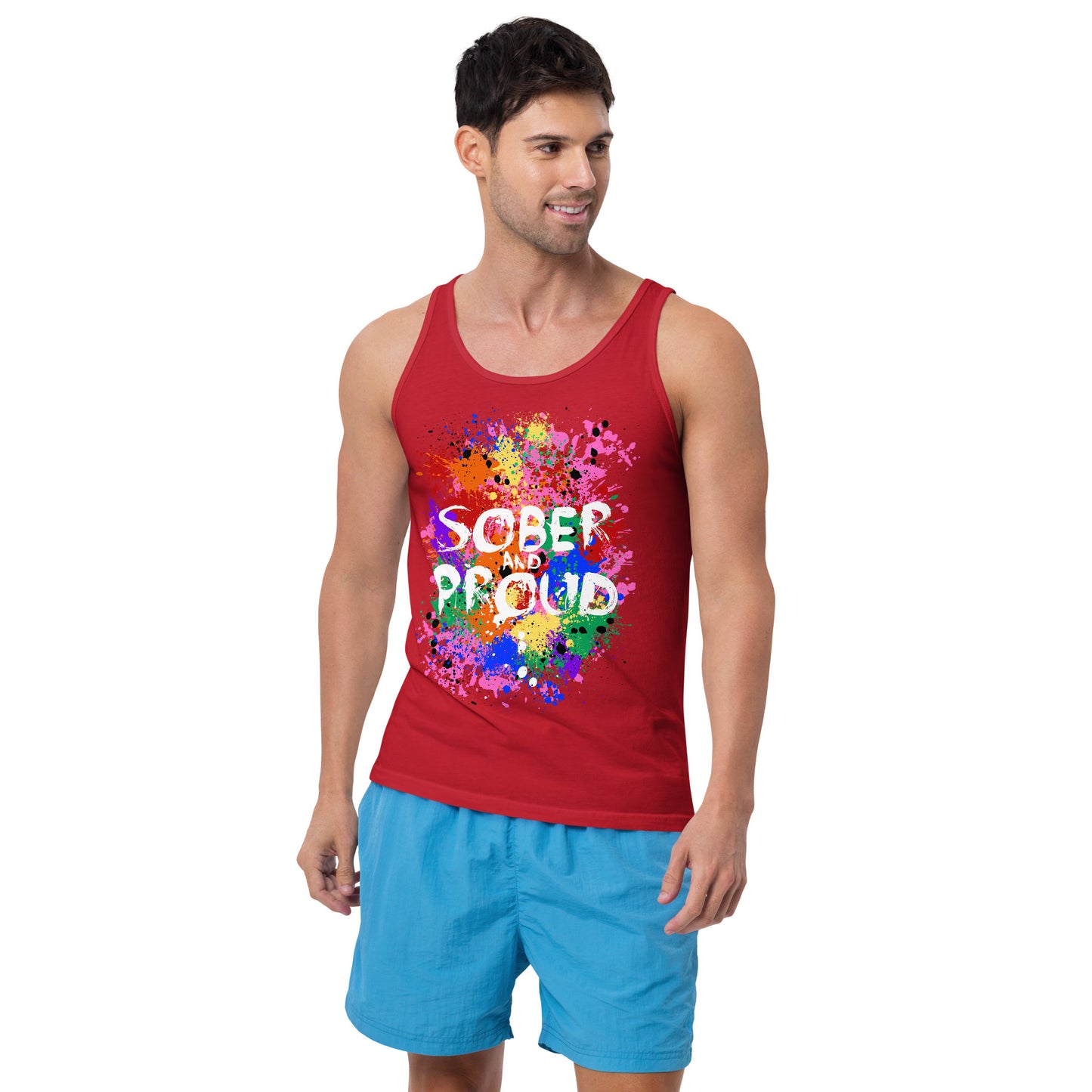 Sober and Proud - Premium Tank Top