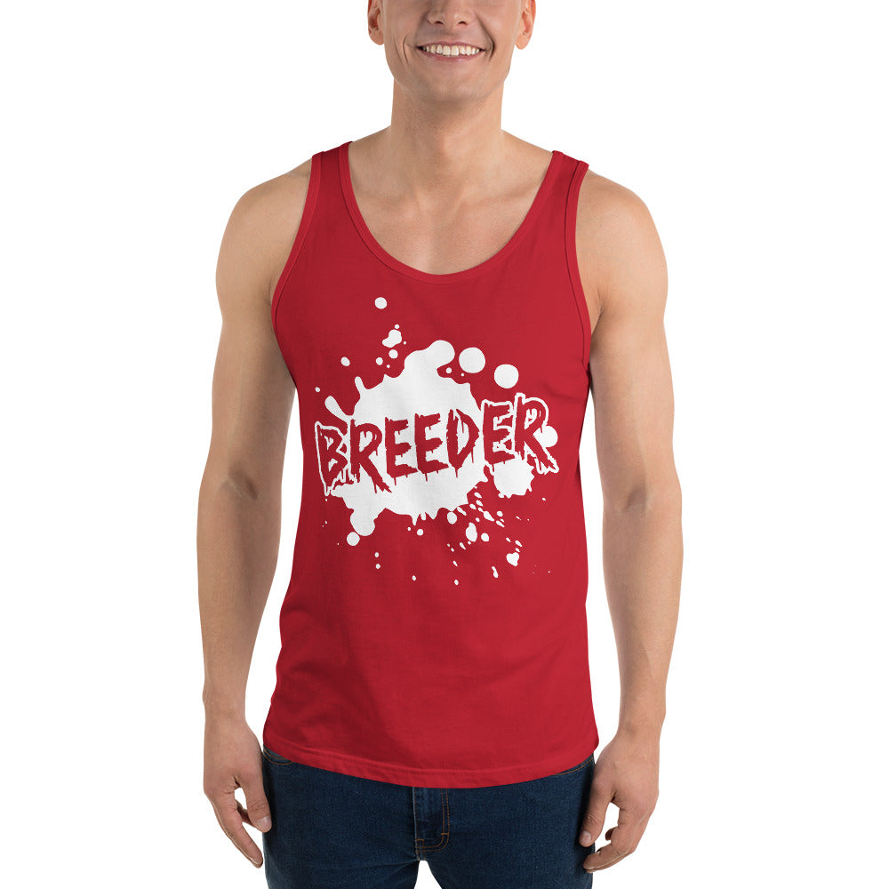 Unleash your strength with the 'Breeder' unisex tank top, a fearless expression of dominance and pride for gay tops. Flaunt your style and embrace your role with this trendy and inclusive tank top.