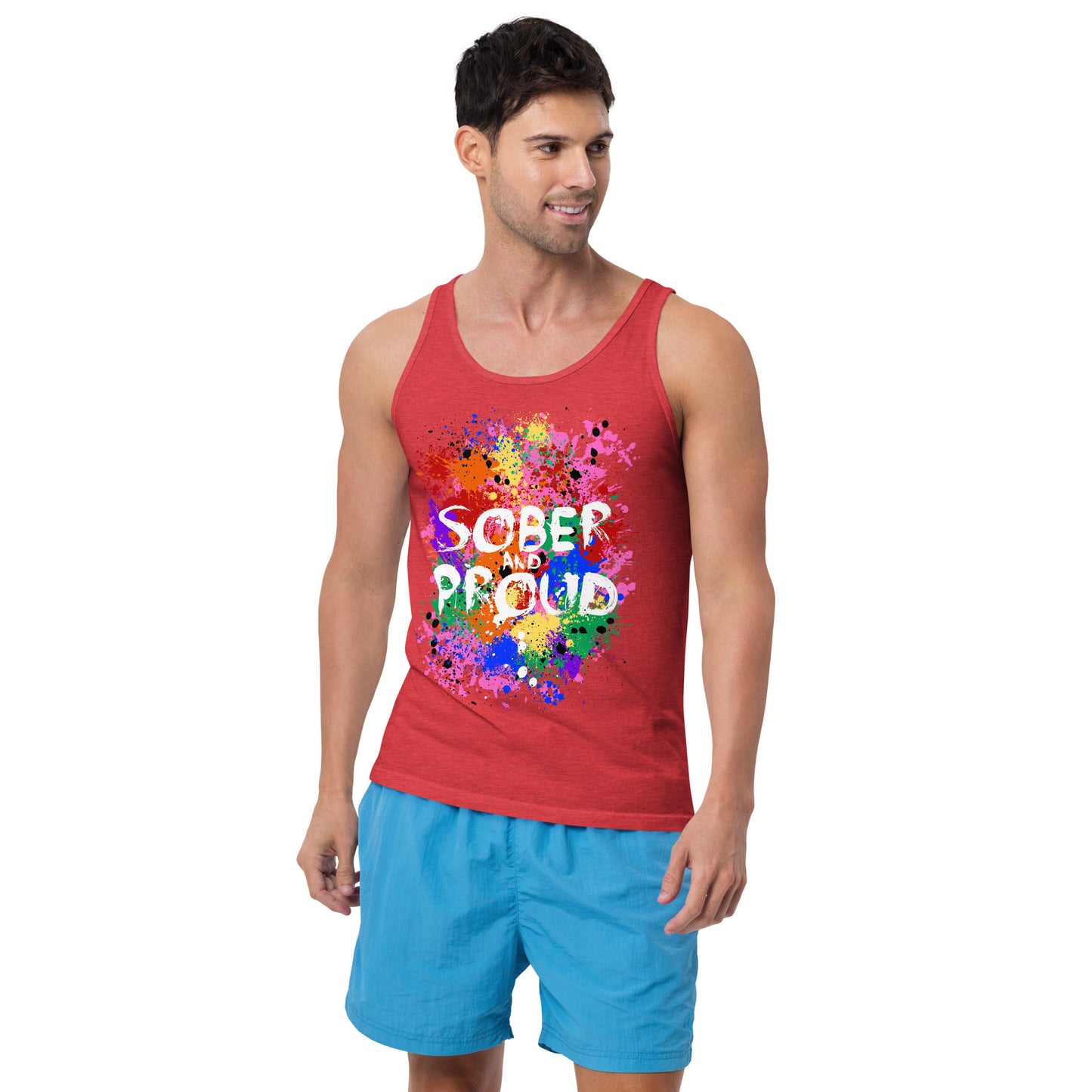 Sober and Proud - Premium Tank Top