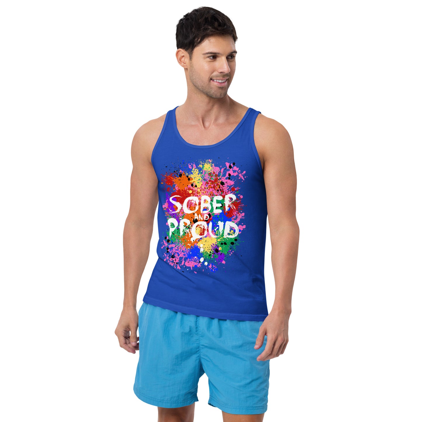 Sober and Proud - Premium Tank Top