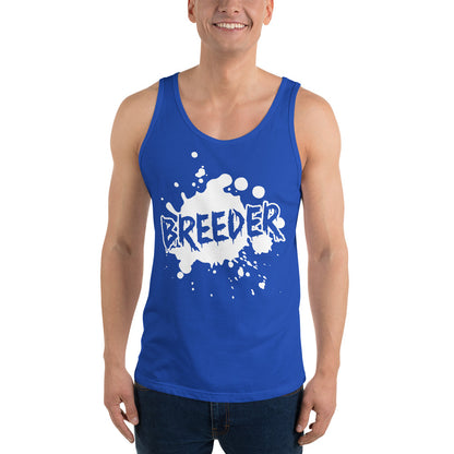 Celebrate your role as a gay top with the 'Breeder' unisex tank top, a symbol of empowerment and confidence. Embrace your identity and stand out with this trendy and inclusive sleeveless top.