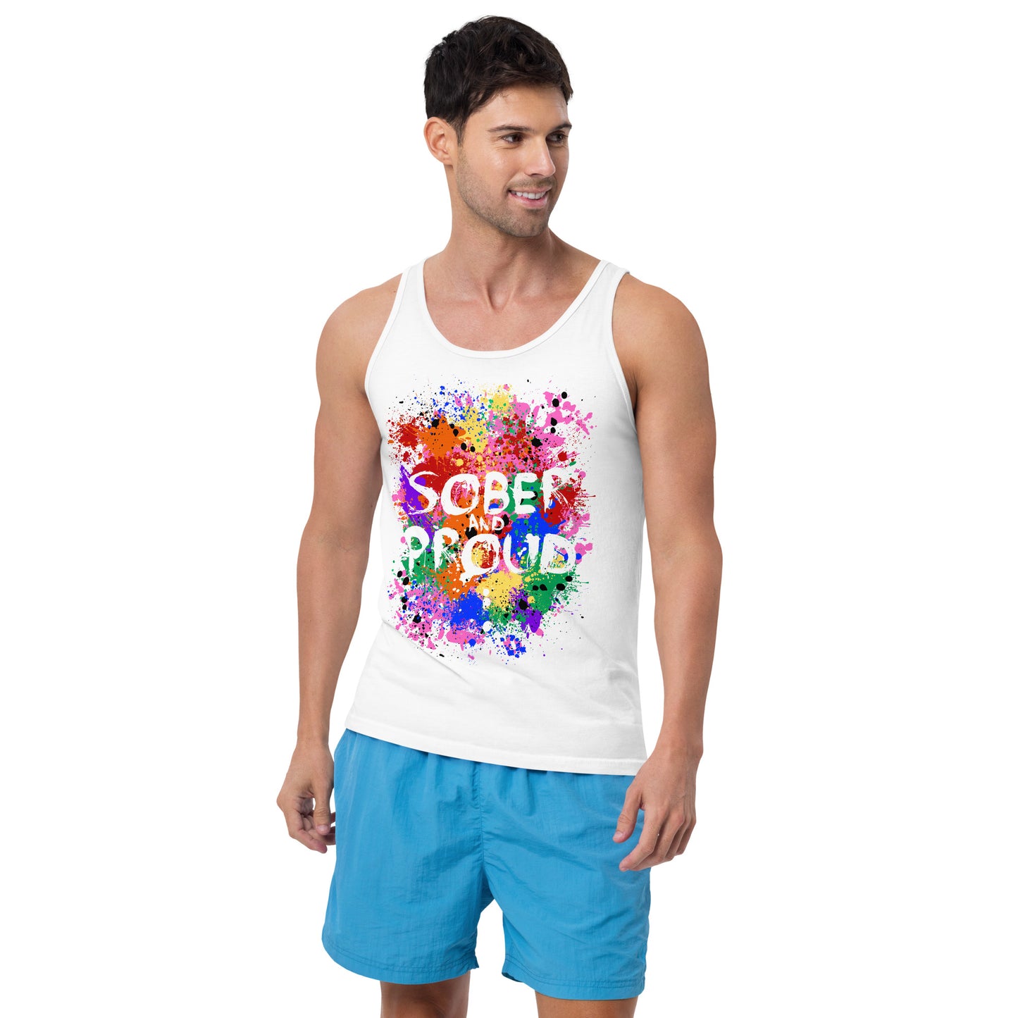 Sober and Proud - Premium Tank Top