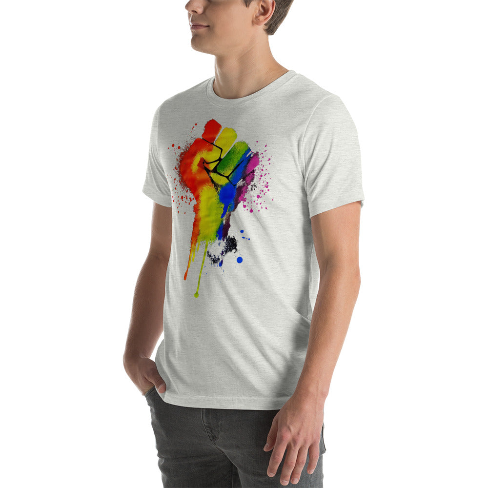 LGBTQ+ Pride Fist - Unisex t-shirt