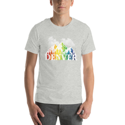 Denver Pride Cloudy Mountains - Unisex t-shirt