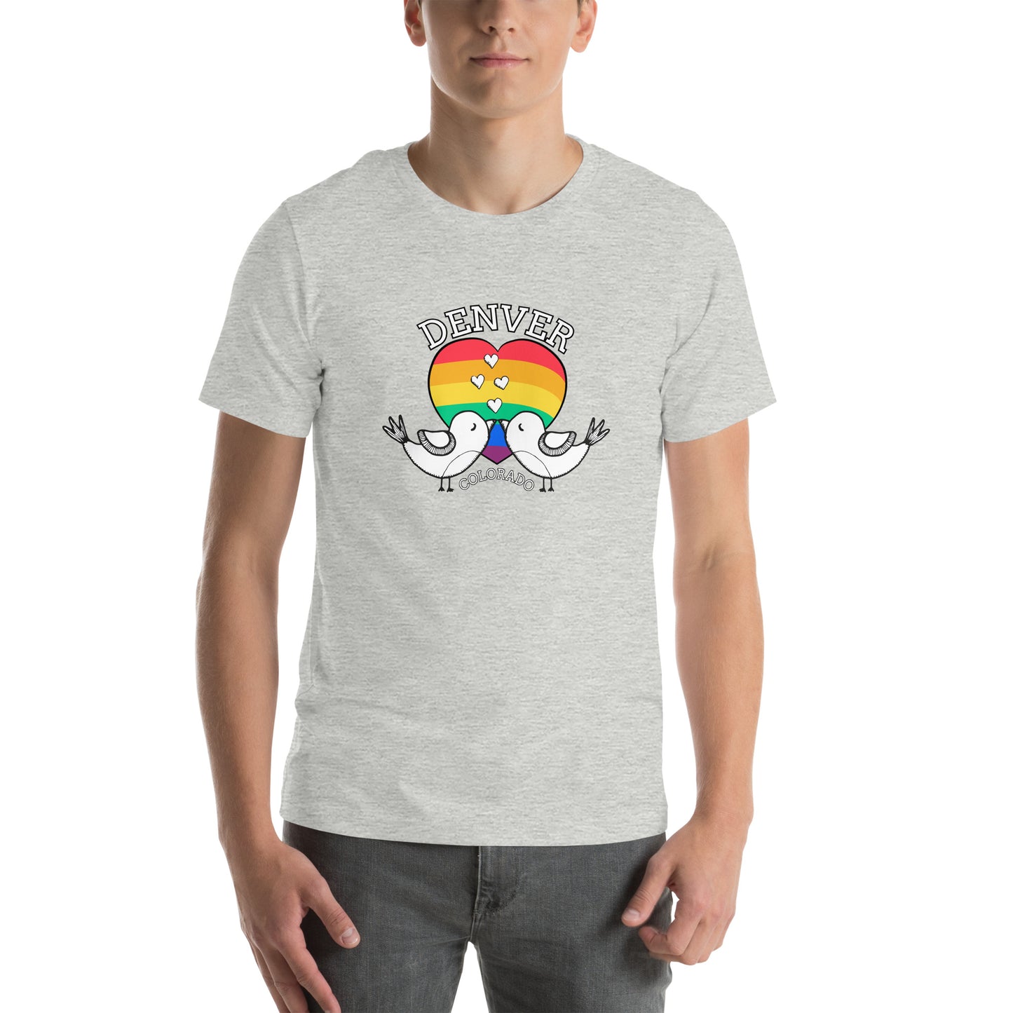 Denver Colorado Pride Love Birds - Unisex t-shirt