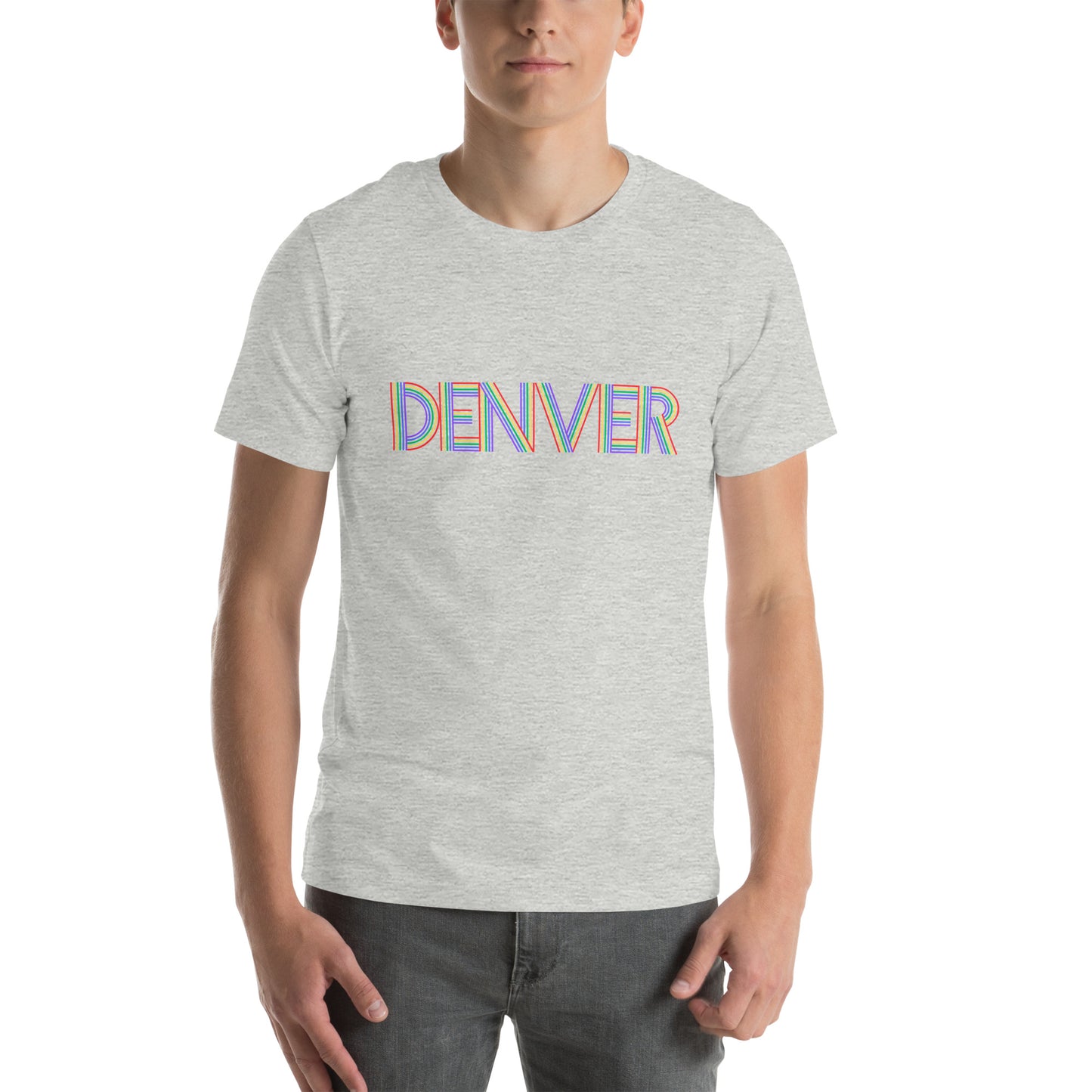 Retro Denver Rainbow - Unisex t-shirt