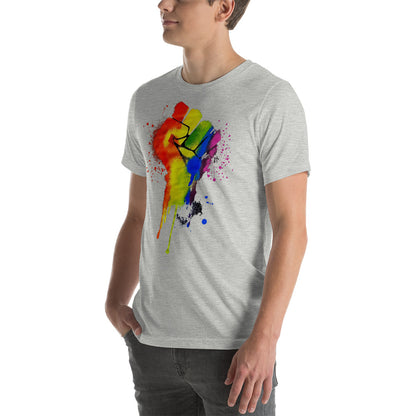 LGBTQ+ Pride Fist - Unisex t-shirt