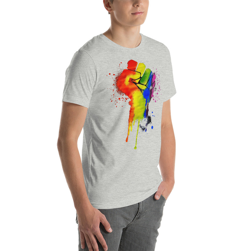 LGBTQ+ Pride Fist - Unisex t-shirt