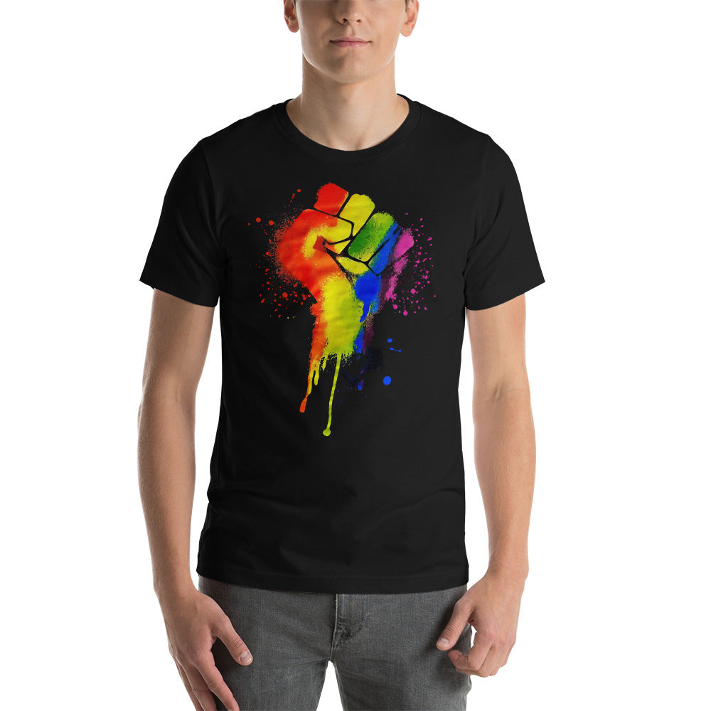 LGBTQ+ Pride Fist - Unisex t-shirt