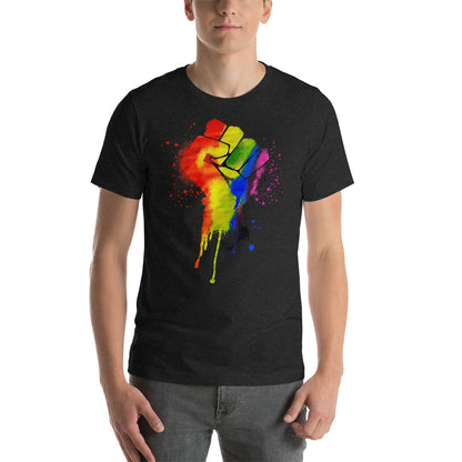 LGBTQ+ Pride Fist - Unisex t-shirt