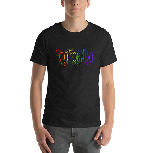 Colorado Pride Hearts - Unisex t-shirt