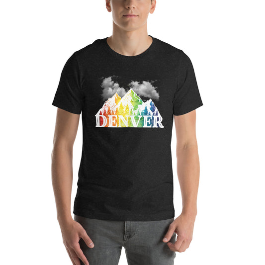 Denver Pride Cloudy Mountains - Unisex t-shirt