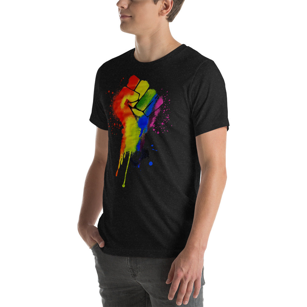 LGBTQ+ Pride Fist - Unisex t-shirt