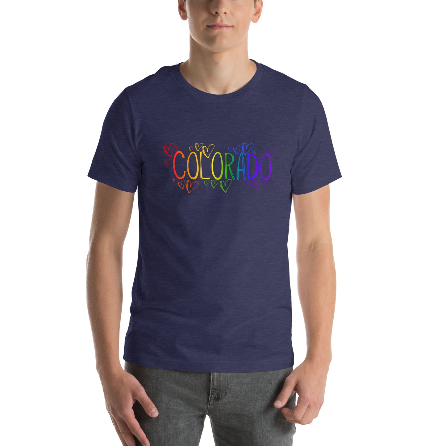 Colorado Pride Hearts - Unisex t-shirt