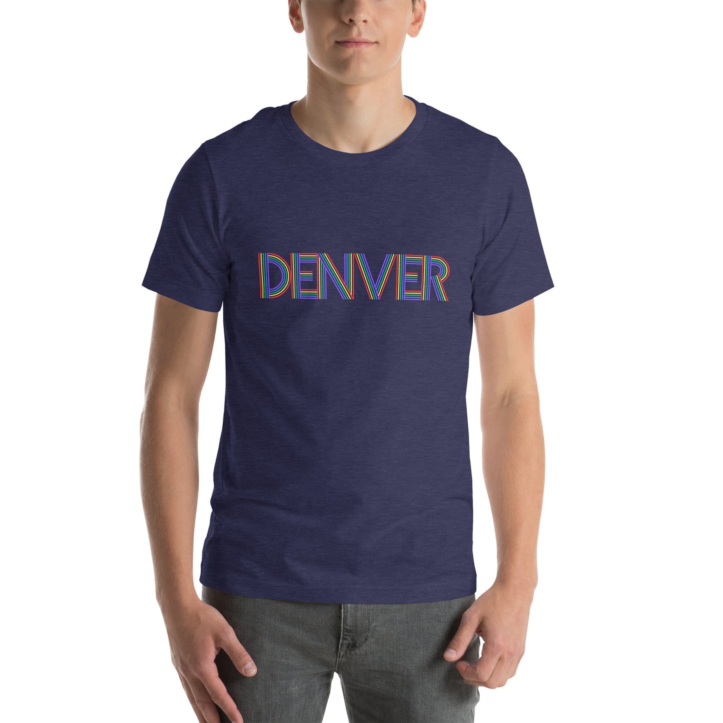 Retro Denver Rainbow - Unisex t-shirt