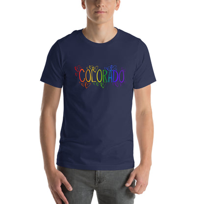 Colorado Pride Hearts - Unisex t-shirt