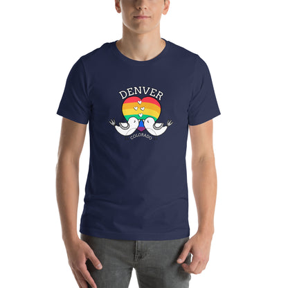 Denver Colorado Pride Love Birds - Unisex t-shirt