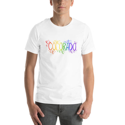 Colorado Pride Hearts - Unisex t-shirt