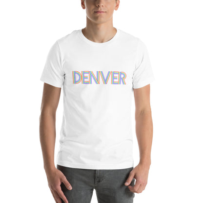 Retro Denver Rainbow - Unisex t-shirt