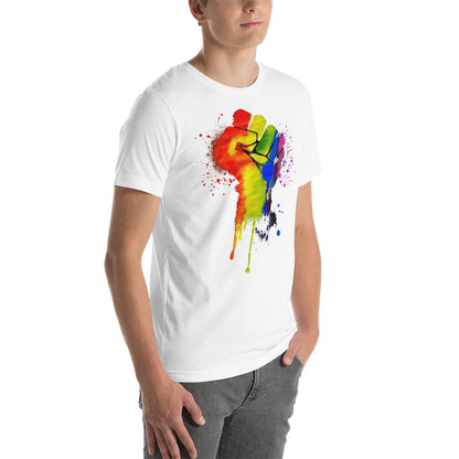 LGBTQ+ Pride Fist - Unisex t-shirt