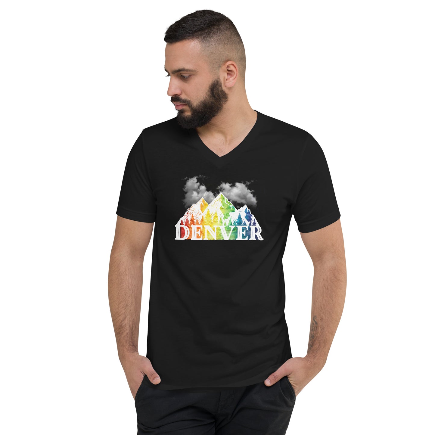 Denver Pride - Unisex Short Sleeve V-Neck T-Shirt