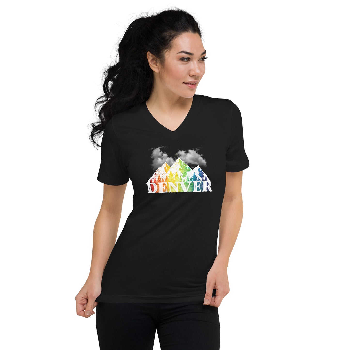 Denver Pride - Unisex Short Sleeve V-Neck T-Shirt