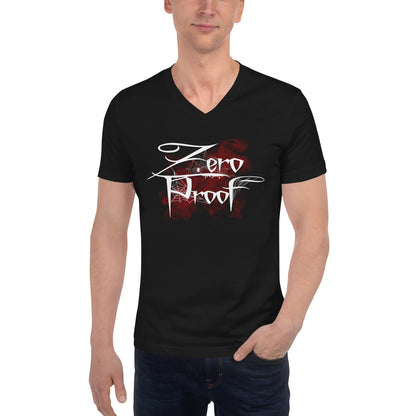 Zero Proof Red Mist - Unisex Short Sleeve V-Neck T-Shirt