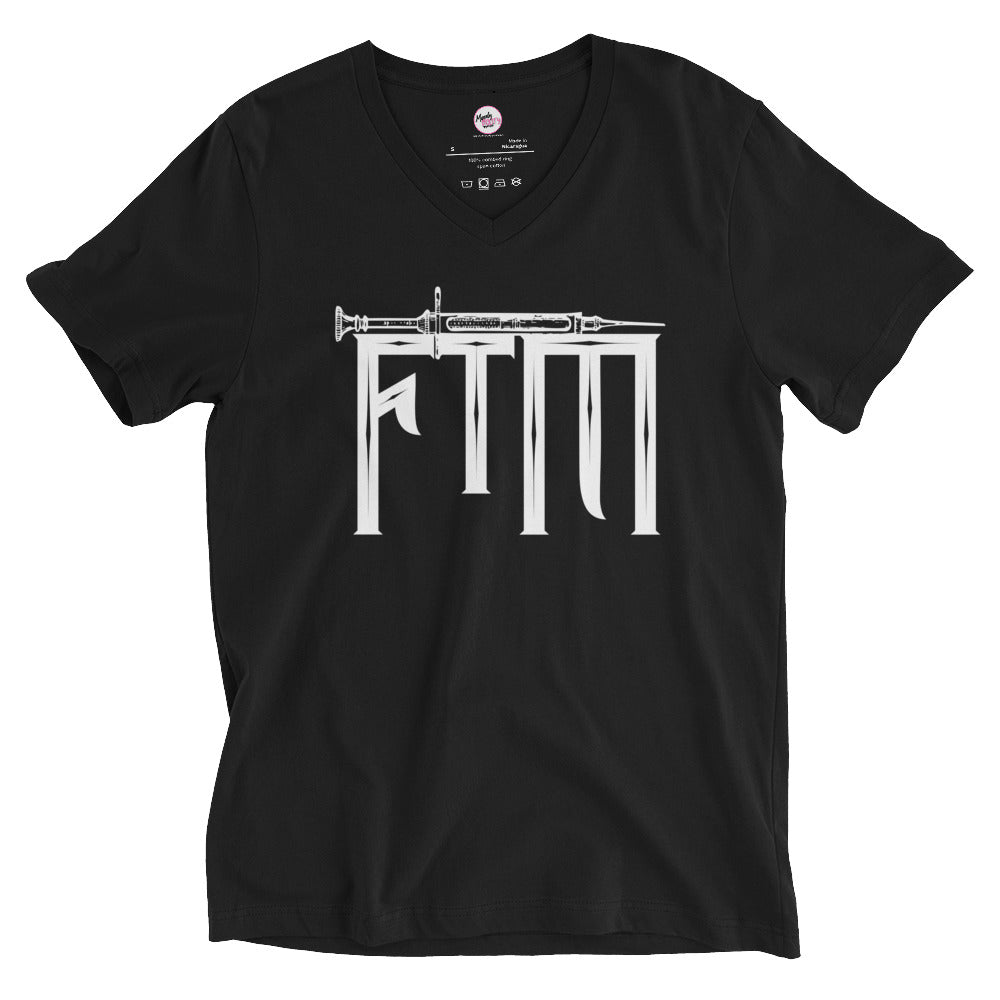 FTM Transgender Empowerment - Unisex Short Sleeve V-Neck T-Shirt