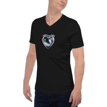 Protect Trans Rights - Unisex Short Sleeve V-Neck T-Shirt