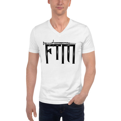 FTM Transgender Empowerment - Unisex Short Sleeve V-Neck T-Shirt