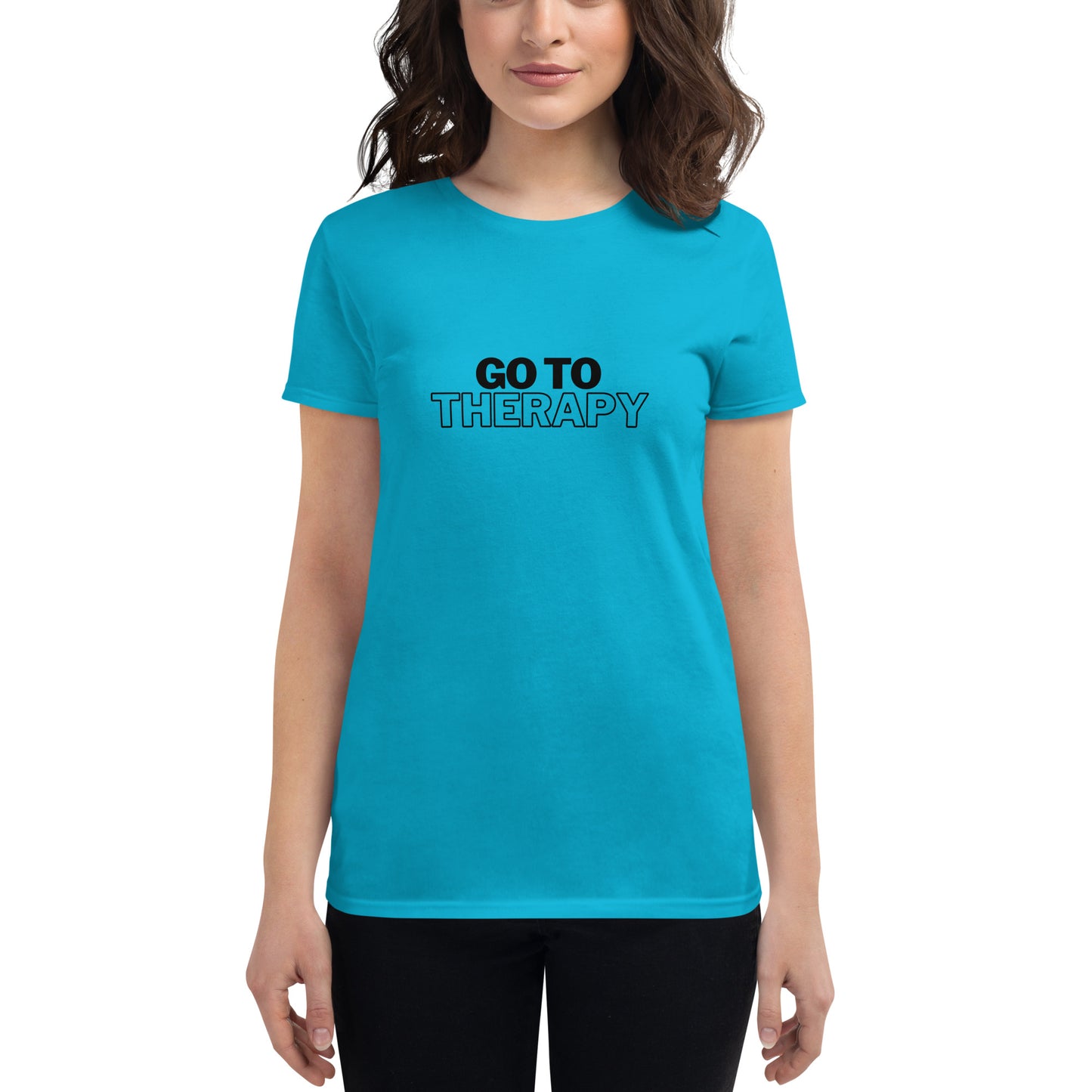 GO TO THERAPY - Women's short sleeve t-shirt