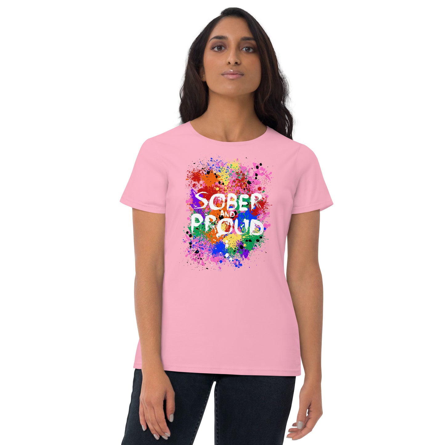 Sober and Proud - Women's short sleeve t-shirt