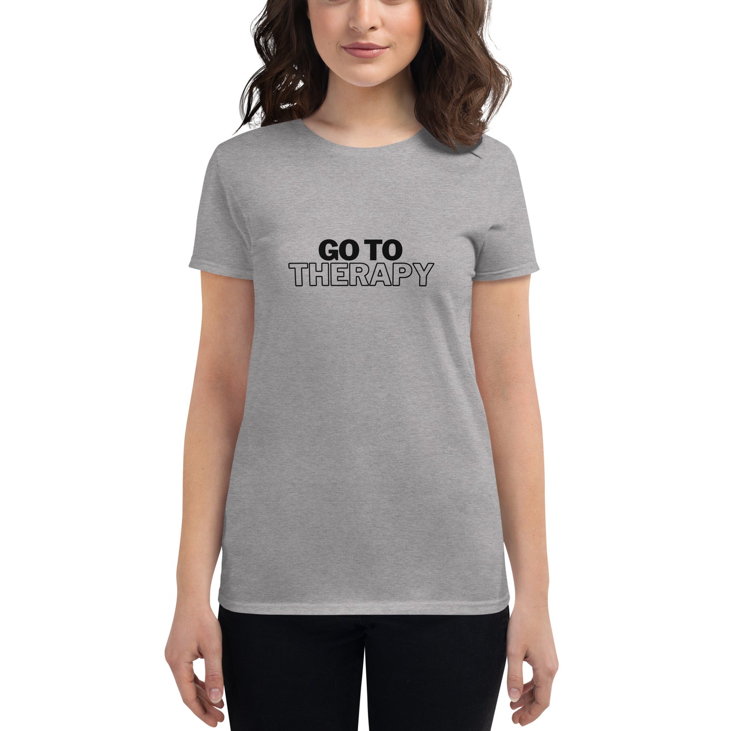 GO TO THERAPY - Women's short sleeve t-shirt