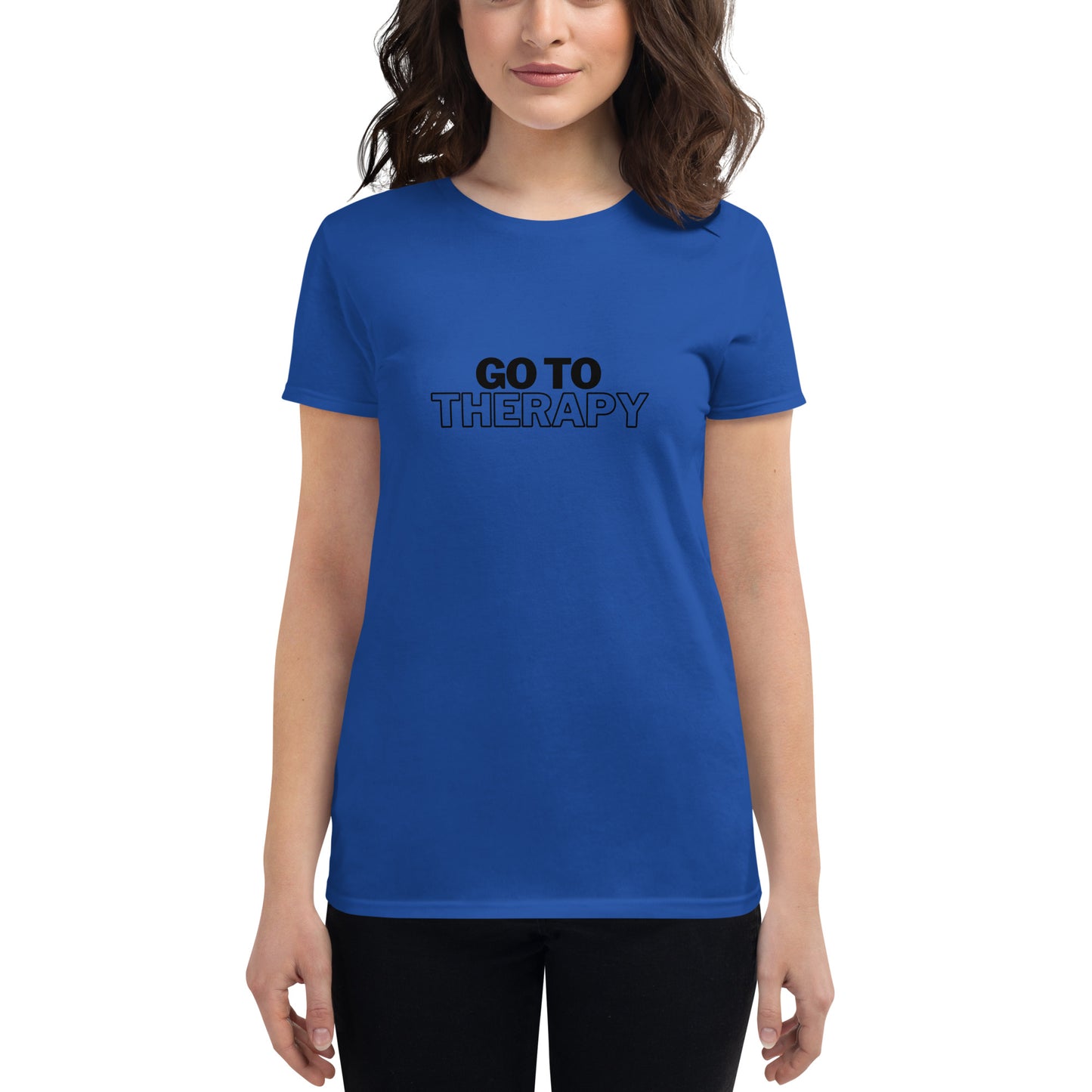 GO TO THERAPY - Women's short sleeve t-shirt