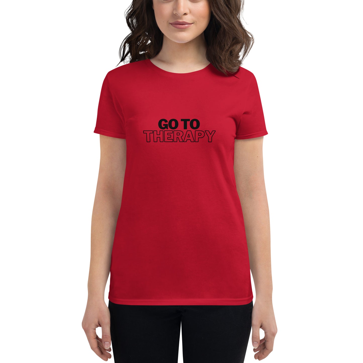 GO TO THERAPY - Women's short sleeve t-shirt