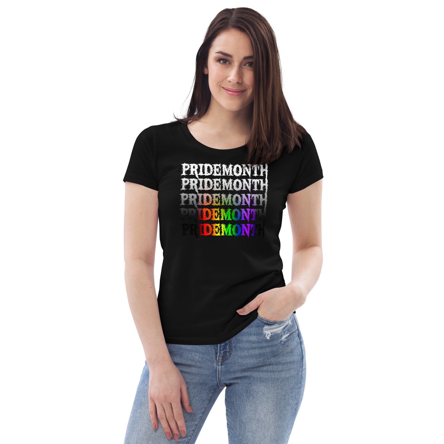 Pride Month Demon - Women's fitted eco tee