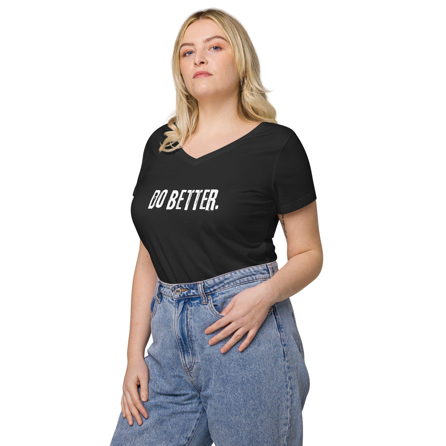 Do Better - Women’s fitted v-neck t-shirt