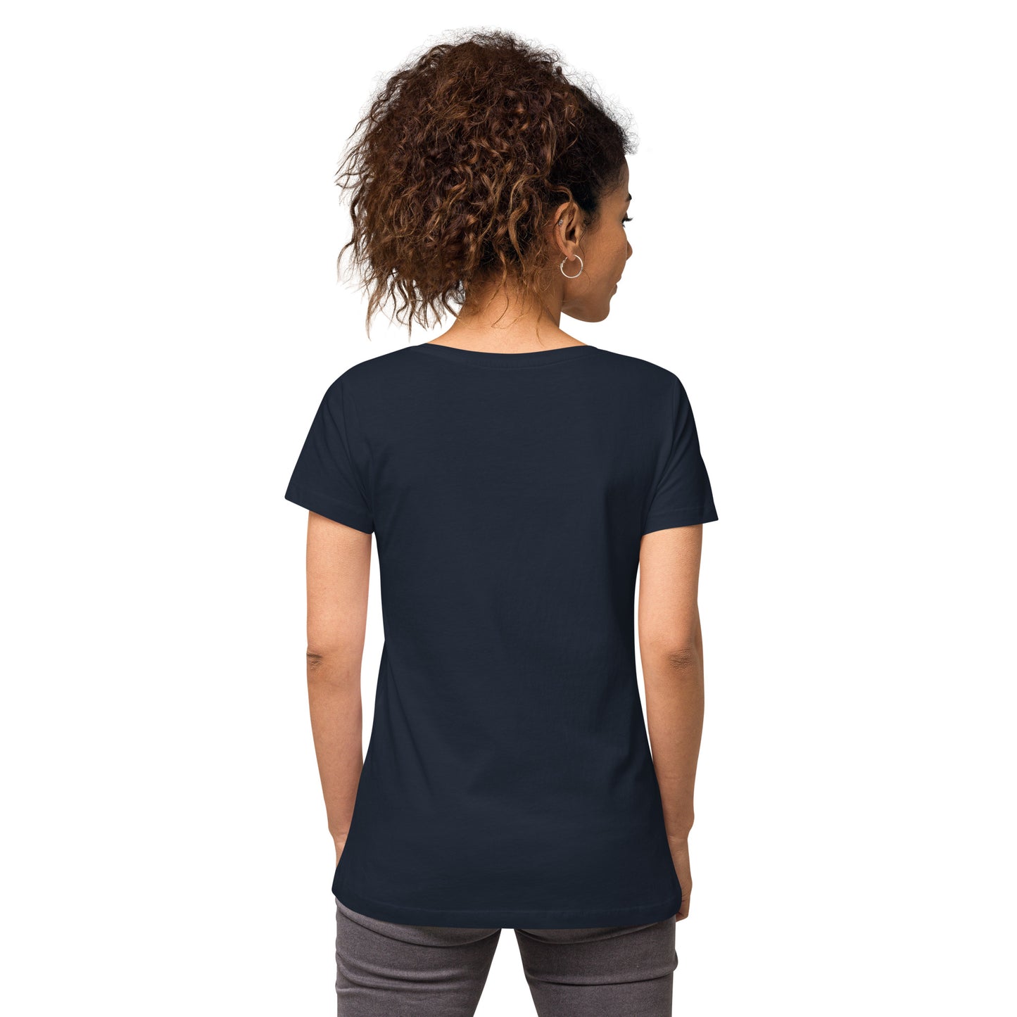 Women’s fitted v-neck t-shirt